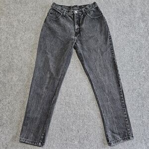 Vintage 1993 GAP Easy Fit Tapered Leg High Rise Mom Jeans Size 11/12 Black USA